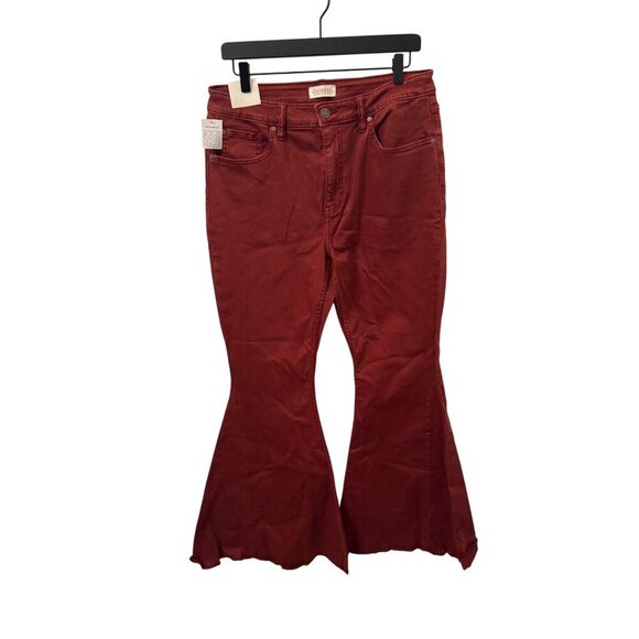 NWT Shyanne high rise flare rust jeans size 34/34 - Picture 1 of 3